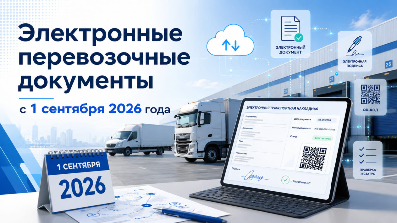 Вниманию сельхозтоваропроизводителей АПК Обязательный электронный документооборот в сфере грузоперевозок вводится с 1 сентября 2026 года